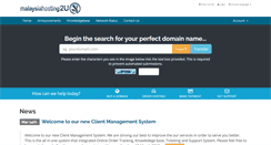 Desktop Screenshot of clientarea.malaysiahosting2u.com
